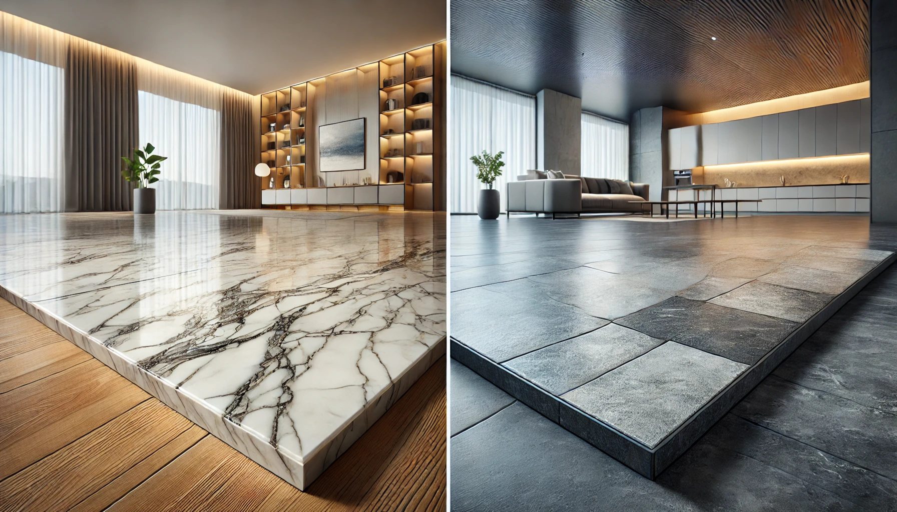 Marble vs Tiles